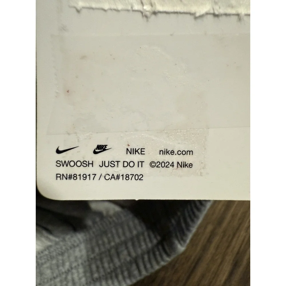 Nike Cargo‎ Shorts Boys Size 5 Grey Heather Fleece Elastic Waist Athletic
